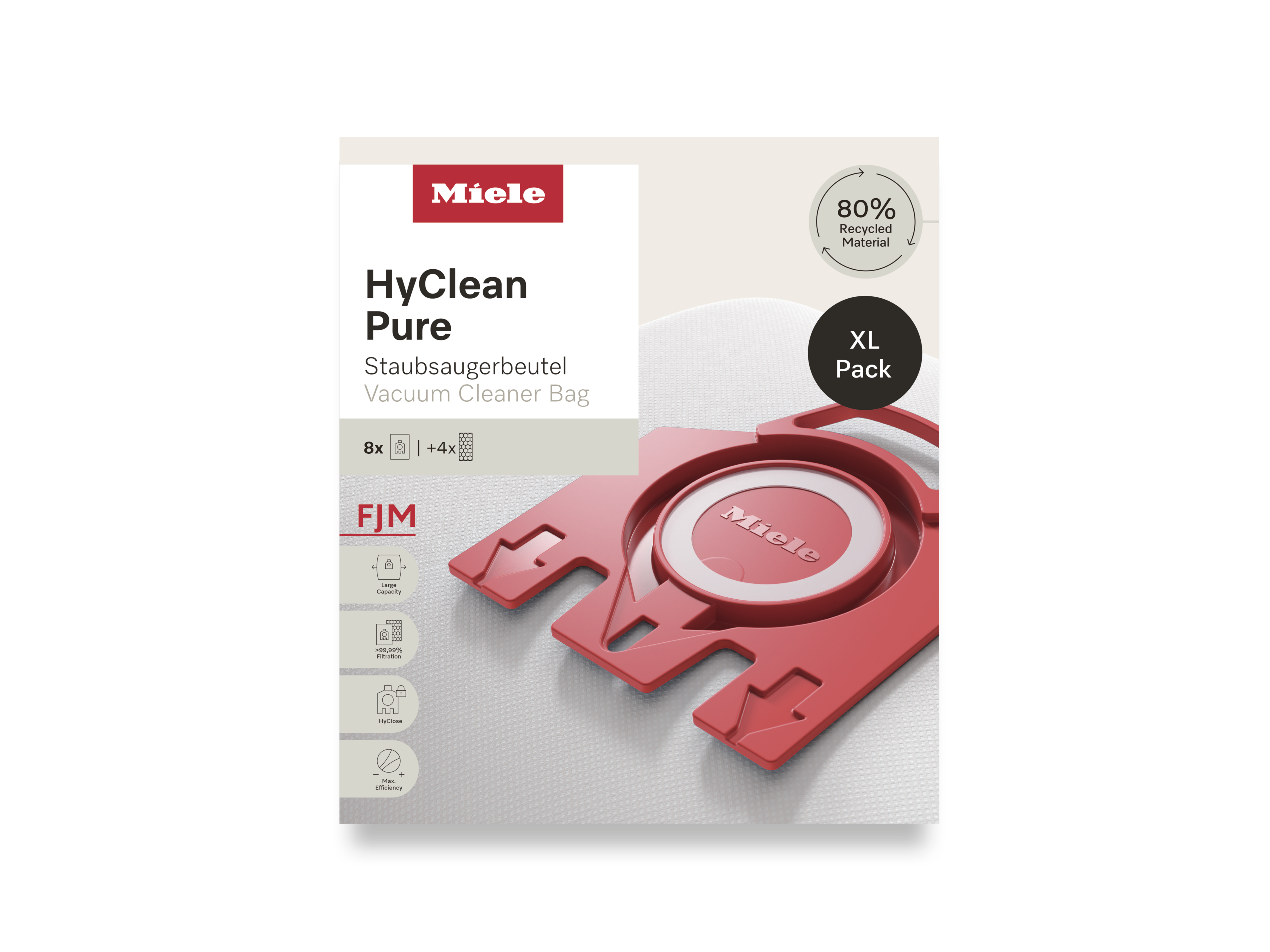 Комплект мешков-пылесборников HyClean Pure FJN XL Miele купить в Белгороде | Всегда в наличии! | Артикул 12498160 | Официальный сайт