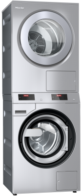 Колонна из профессиональных стиральной и сушильной машины PDW 909 [EL DP DD] Miele купить в Белгороде | Всегда в наличии! | Артикул 11969160, 11994110 | Официальный сайт