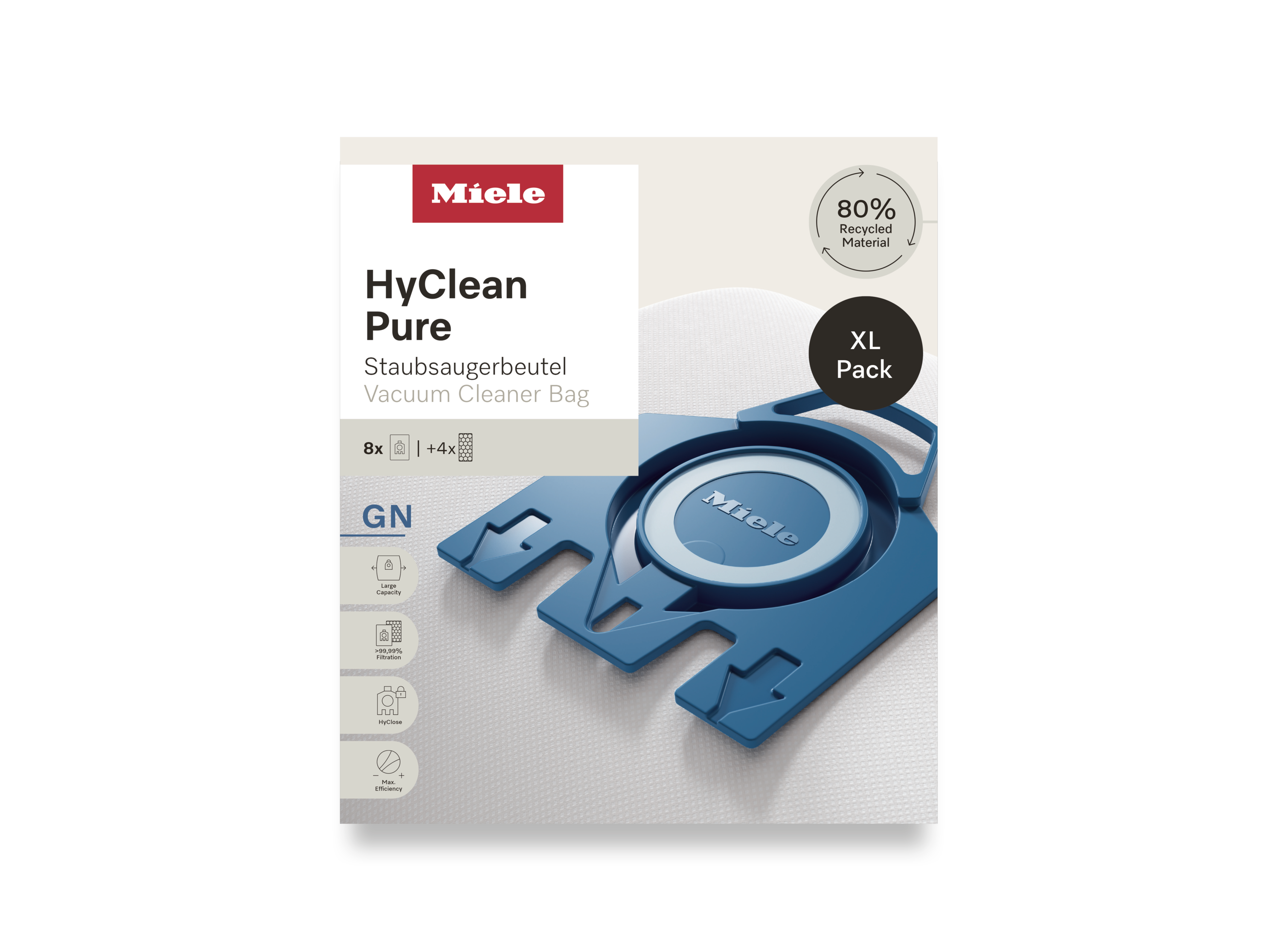 Комплект мешков-пылесборников HyClean Pure GN XL Miele купить в Белгороде | Всегда в наличии! | Артикул 12497870 | Официальный сайт