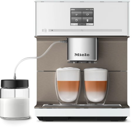 Кофемашина CM 7550 CoffeePassion BRWS бриллиантовый белый