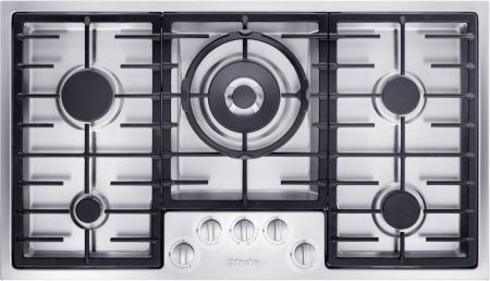 Миле Газовая панель конфорок KM 2356-1 сталь Miele